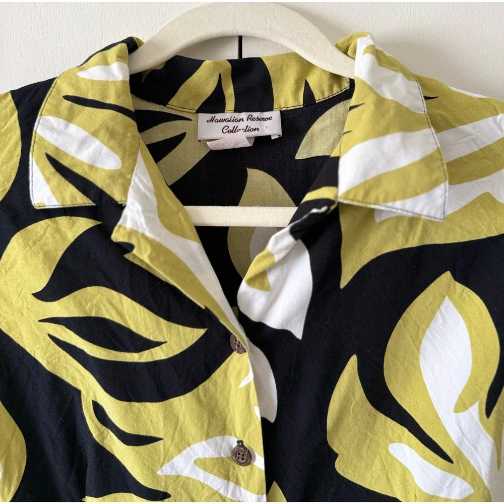 Vintage Hawaiian Reserve Collection Sleeveless Tropical Tank Made in Hawaii L - Picture 2 of 7